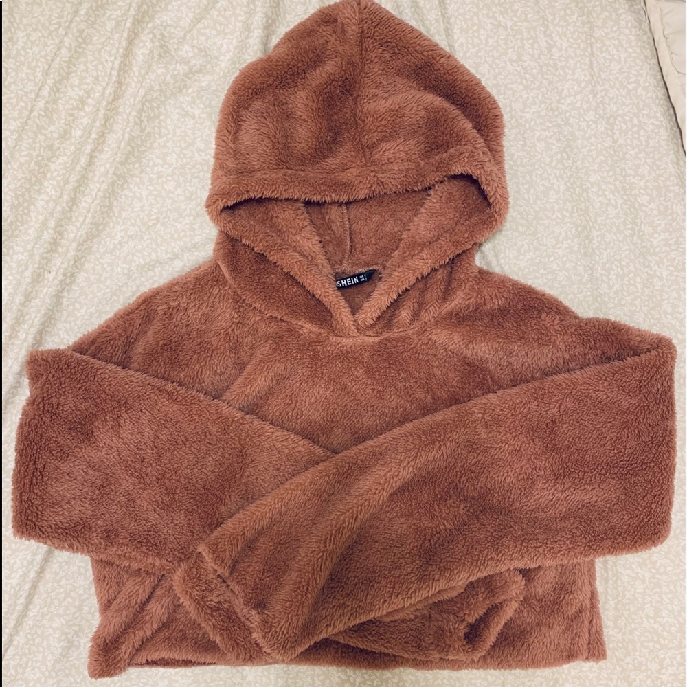 Sherpa Crop Hoodie